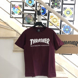 Thrasher T Shirt Thrasher Flame Loose Short Sleeve Fall Winter Couples
