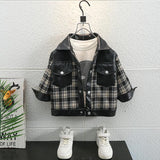 Toddler Boys Jackets Boys' Coat Autumn Leather Coat Children