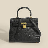 Jackie Kennedy Bag Crocodile Pattern Kelly Bag
