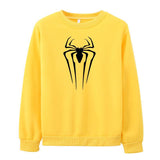 Men Spider Hoodie Spider-Man Crew Neck Sweater