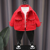 Toddler Boys Sweater Boy's Cowboy Shirt Coat