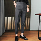 Men Trousers Men's Casual Pants Embroidered Trousers