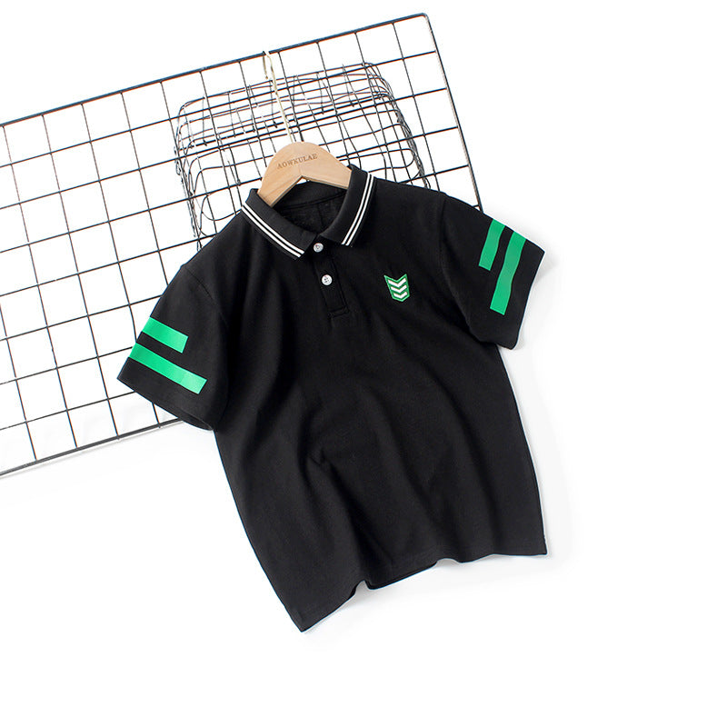 Children Boy Polo Shirts Children's Clothing Summer Boys' Lapel Short Sleeve T-shirt