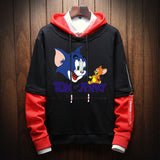 Tom and Jerry Hoodie Sweater for Male and Female Students Spring and Autumn Bottoming Shirt