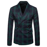 Double Brewed Seersucker Suit Spring and Autumn Men's Casual Slim Fit Large Size Jacket
