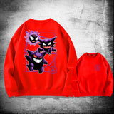 Men and Women Pokemon Pikachu Hoodie Pokémon round Neck Sweater