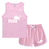 Children Pokemon Pikachu Tshirts & Shorts Casual Sports Sweat-Absorbent Suit Neutral