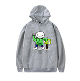 Dreamwastaken Men's Novelty Hoodies Dream Merch Shirt Cartoon Print Sweatshirt Casual Loose-Fitting Hoodie Outerwear Shirt