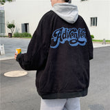 Corduroy Patch Jacket Corduroy Coat for Men Spring and Autumn Jacket