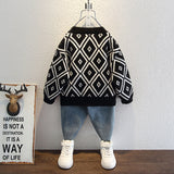 Toddler Boys Sweater Boys' Cardigan Knitted Sweater Spring