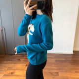 Dinosaur Sweaters round Neck Knitted Sweater