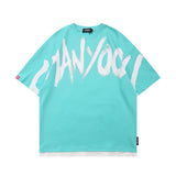 Men T Shirt Summer Casual Tops Letter Print Short-Sleeve T-shirt