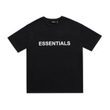 Fog Essentials Tshirts Fashion Brand Fear Of God Essentials Double-Line Men's and Women's BF Loose Character Printed Short-Sleeved T-shirt