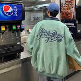 Corduroy Patch Jacket Corduroy Jacket Men's Spring and Autumn Loose Casual