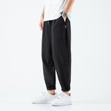 Linen Pants Straight Leg Pants Drawstring Lightweight Elastic Beach Pants Men's Casual Pants Loose plus Size Men's Pants