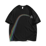 Men T Shirt Summer Casual Tops Men's Clothes Summer Wear Retro Men's round Neck Short Sleeve Loose Splash-Ink T-shirt Fashion