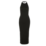Music Festivals Rave Outfits Dress Sexy Backless Slim Fit Sheath Dress