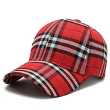 Vintage Check Baseball Cap