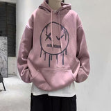Smiley Face Hoodie Smiley Sweater Men's Spring and Autumn Hooded Loose Clothes Autumn