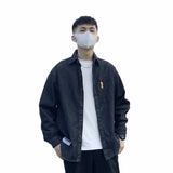 Denim Shirts Denim Long-Sleeved Shirt Men's Loose Spring Autumn Wear Casual Jacket