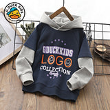 Children Hoodie Sweatshirts Small Yellow Duck Children's Clothing Boys Cartoon Hooded Sweatshirt