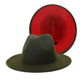 Walter White Fedora Woolen Hat Double-Sided Felt Hat Autumn Winter Retro Fedora Hat