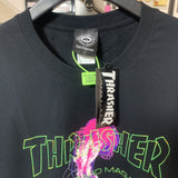 Thrasher T Shirt Thrasher Jellyfish Flame Loose Short Sleeve Fall Winter Couples