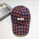 Vintage Check Baseball Cap Plaid
