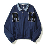 Kanye West Sunday Service Sweatshirt Retro Patchwork Sweatshirt Casual Loose Top