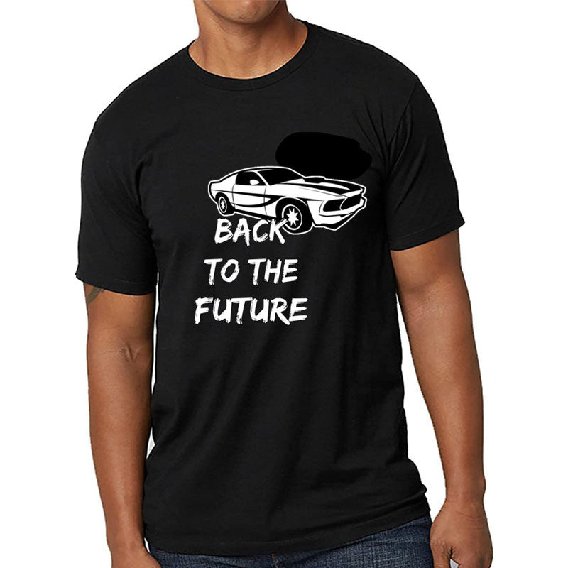 Back to the Future Costume Punk Printed Cotton T-shirt