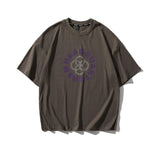 Men T Shirt Summer Casual Tops Men's Clothes Summer Wear Vintage Men's Shorts Casual Drop-Shoulder Printed T-shirt Trendy Men