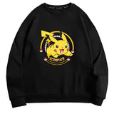 Men and Women Pokemon Pikachu Hoodie Anime Pikachu round Neck Pullover