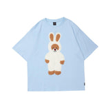 Men's T Shirt Summer Casual Tops Embroidered Short Sleeve T-shirt Men's round Neck Half Sleeve Street Fashion Loose Pullover Half Sleeve T-shirt