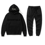 Fear Of God Fog Sweatshirt Essentials Set Chest Logo Couple Garden Collar Sweater Fog Sweatshirt