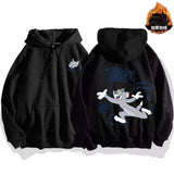 Tom and Jerry Hoodie Sweater Men's Autumn and Winter Long Sleeves Coat