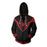 Spider Man Hoodie Zipper Cardigan Hoodie