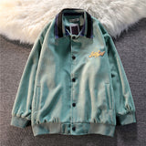 Corduroy Patch Jacket Corduroy Jacket Men's Jacket Loose