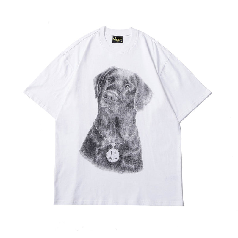 Justin Bieber Drew House Printed Loose Short Sleeve Women's Tshirt Men