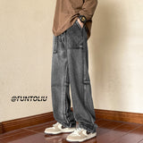 Men Cargo Pants Men's Autumn Winter Pants