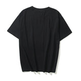 Justin Bieber Drew House Smiley Face Letter Short Sleeve Tshirt Men and Women Couple round Neck Bottoming Shirt
