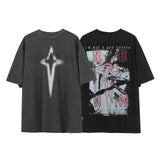 Man Tees Summer Fashion Brand Heavy Short Sleeve T-shirt