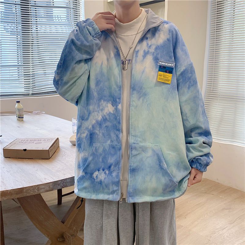 Corduroy Patch Jacket Men's Spring Loose Jacket