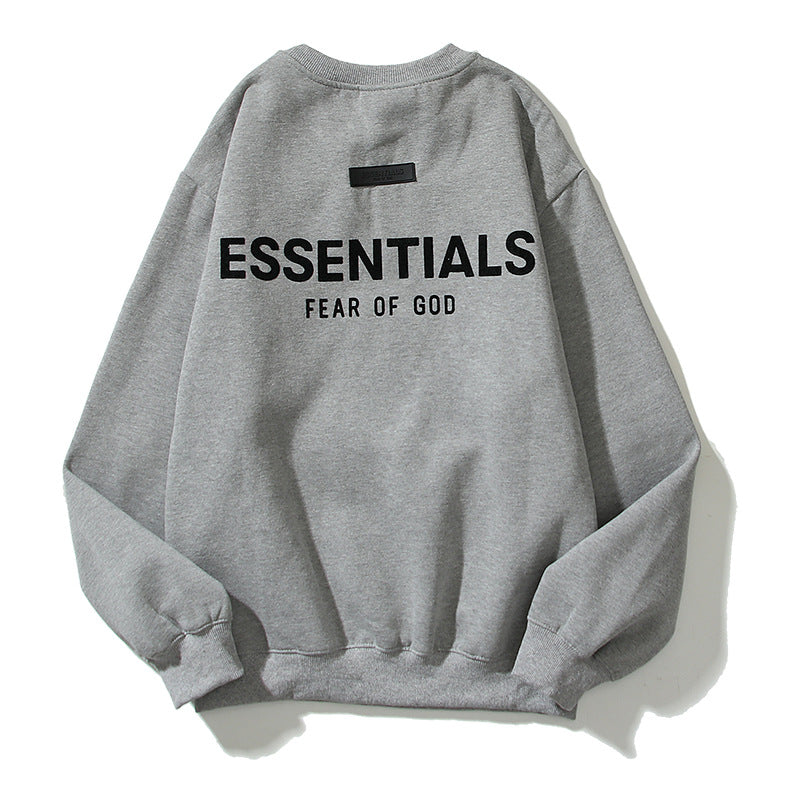 Kanye West Sunday Service Sweatshirt Summer Printing Round Neck Fleece-Lined Sweater