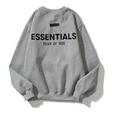 Kanye West Sunday Service Sweatshirt Summer Printing Round Neck Fleece-Lined Sweater