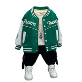 Toddler Boys Jackets Boy's Autumn Coat Children's Baseball Uniform