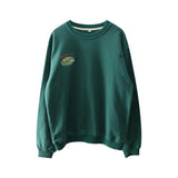 Diana Harvard Sweatshirt Blue round Neck Sweater Female Dog Print Long Sleeve Loose Sweatshirt 2