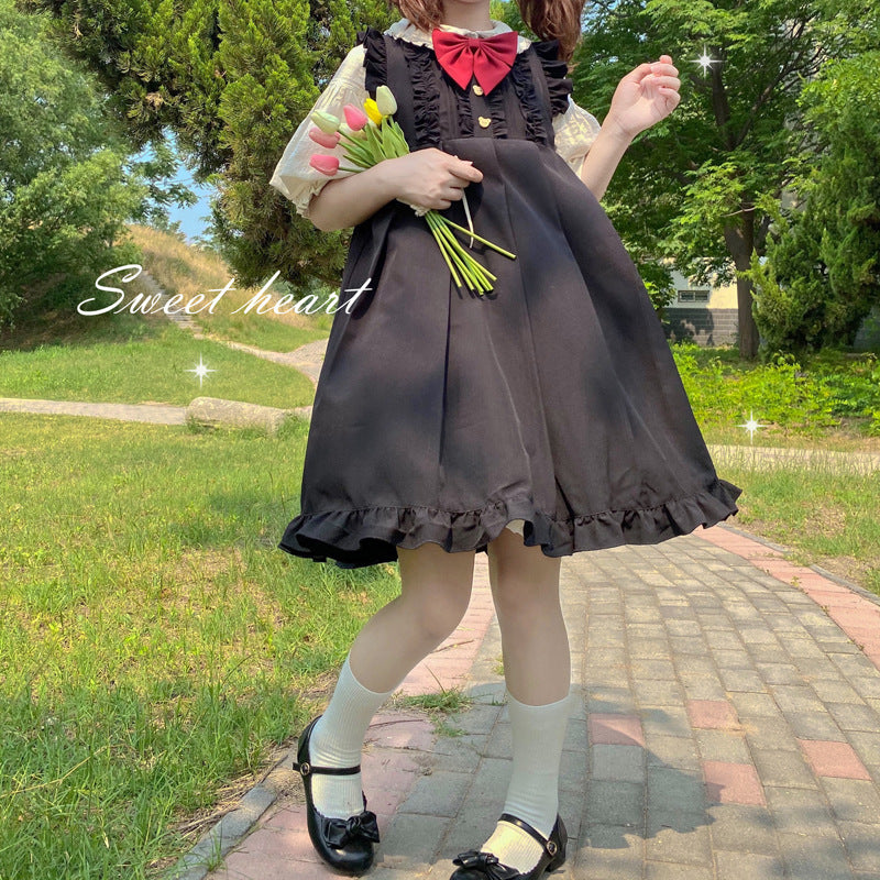 Gothic Lolita Harajuku Style Clothing Preppy Style Short-Sleeved Underwear Japanese JSK Dress