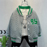 Toddler Boys Jackets Boys' Coat Spring and Autumn Children's Baseball Uniform