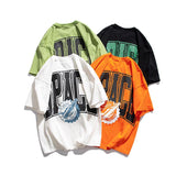 Men T Shirt Summer Casual Tops Men's Summer Hip-Hop Fashionable Brand Large Printed Loose Short Sleeve T-shirt Unisex T-Shirt