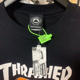 Thrasher T Shirt Outlaw Flame Loose Short Sleeve Men And Women